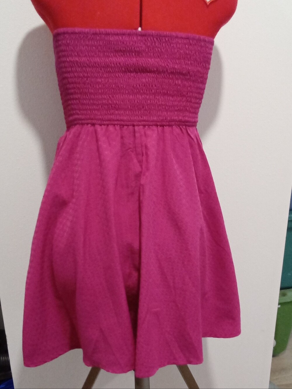 Band Of The Free Magenta Mini Dress Corset Small Strapless - Picture 3 of 6